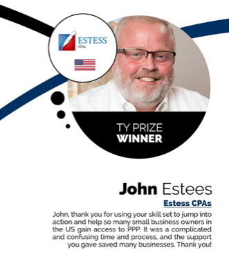 Congratulations John Estess, CPA, for being recognized by Thank You Small Business!